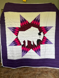 Native American cotton star quilt
