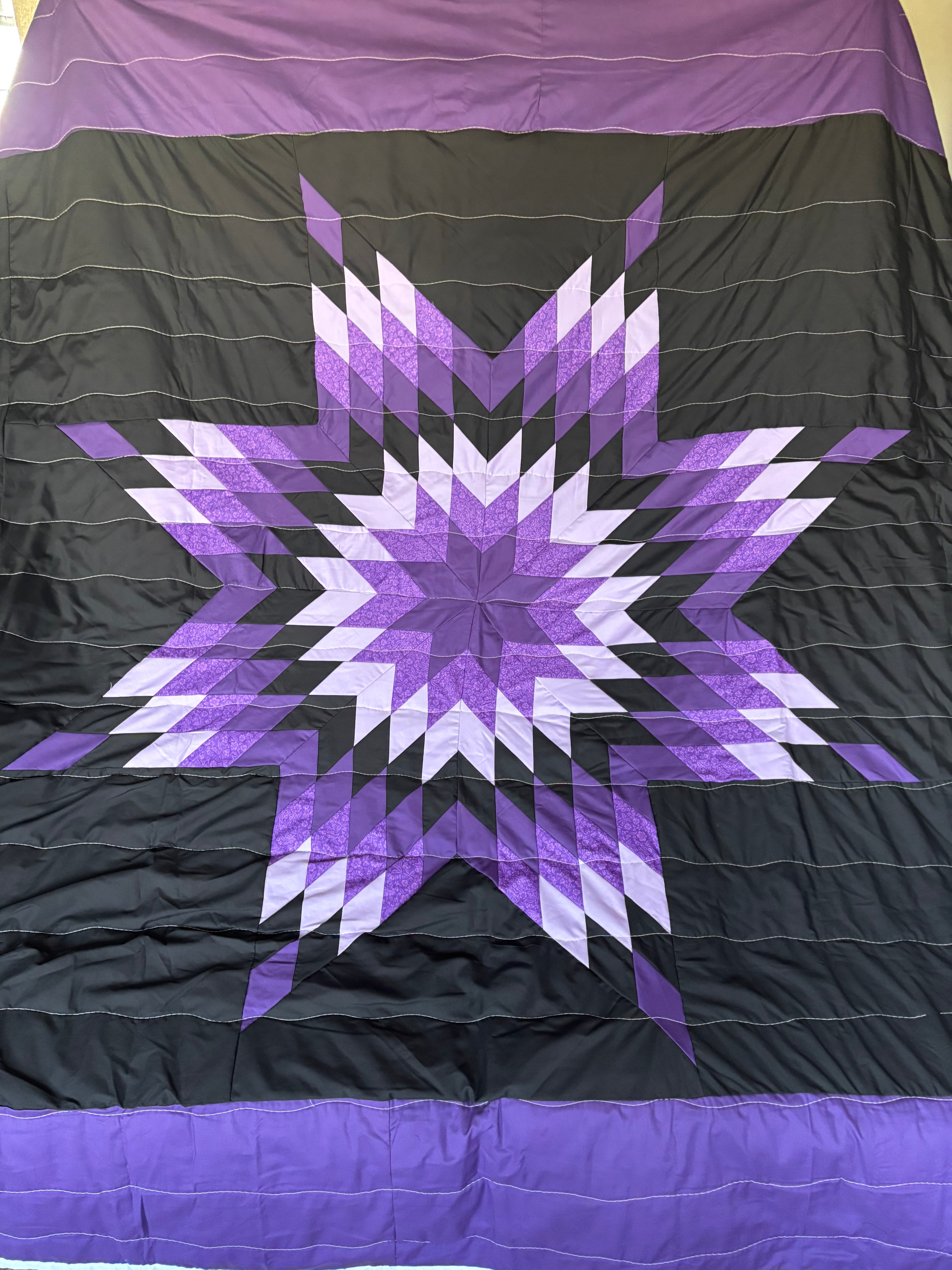 Native American cotton star quilt